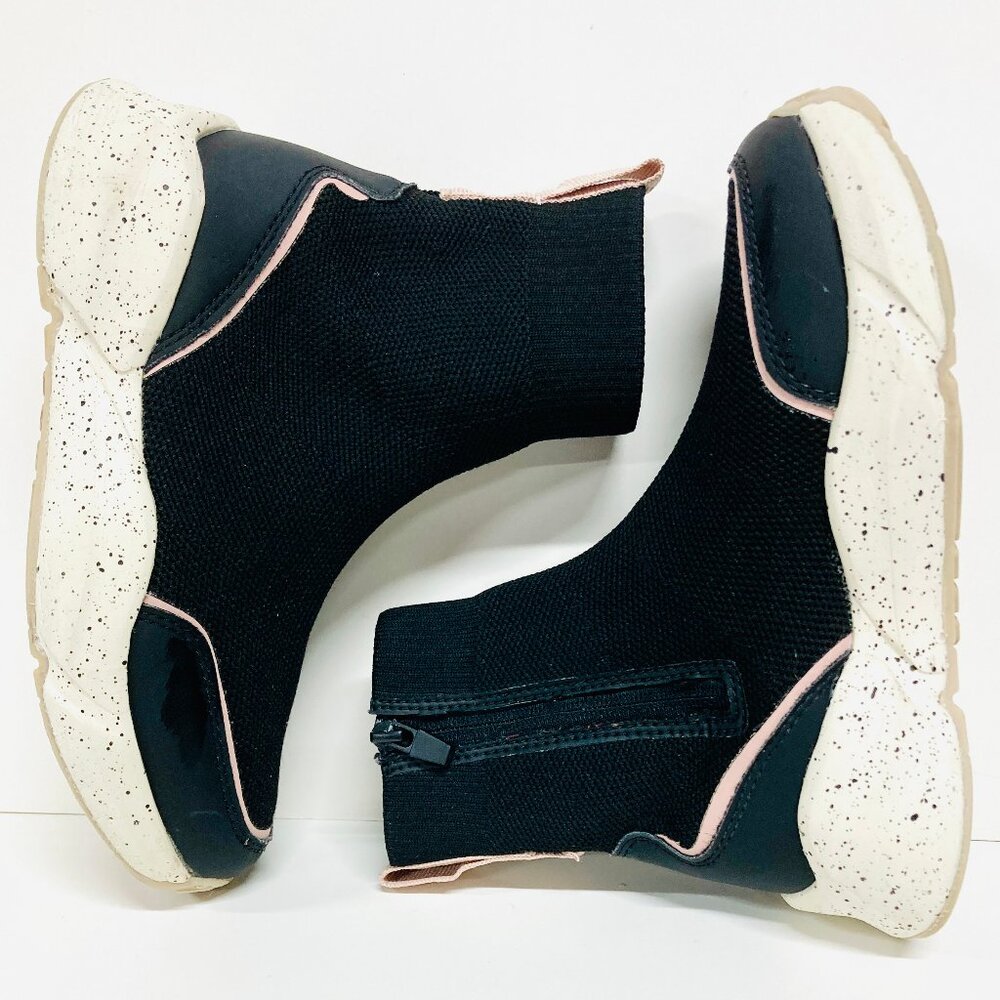 Zara Girls Boots Sock Sneaker High Tops Size 30 US 12.5 black